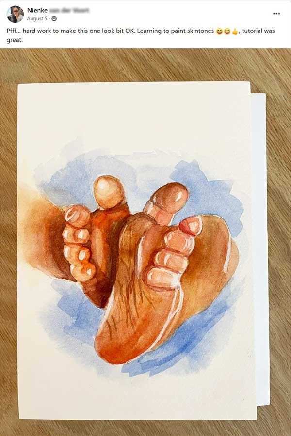 Baby Feet Painting Testimonial