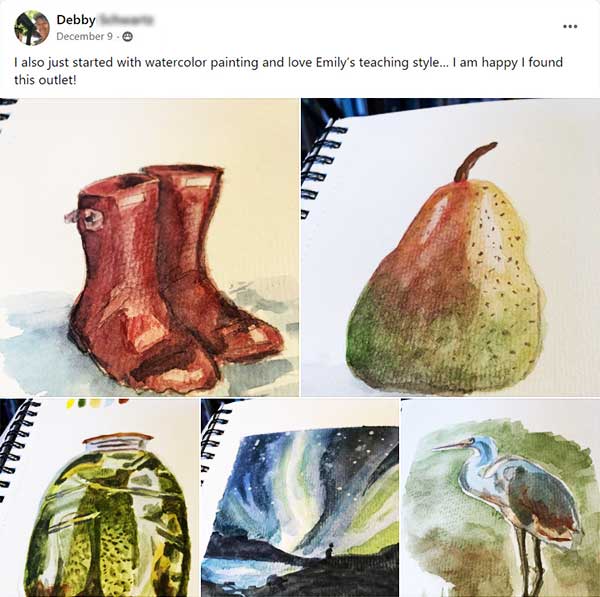 Daily Challenge Painting Testimonial